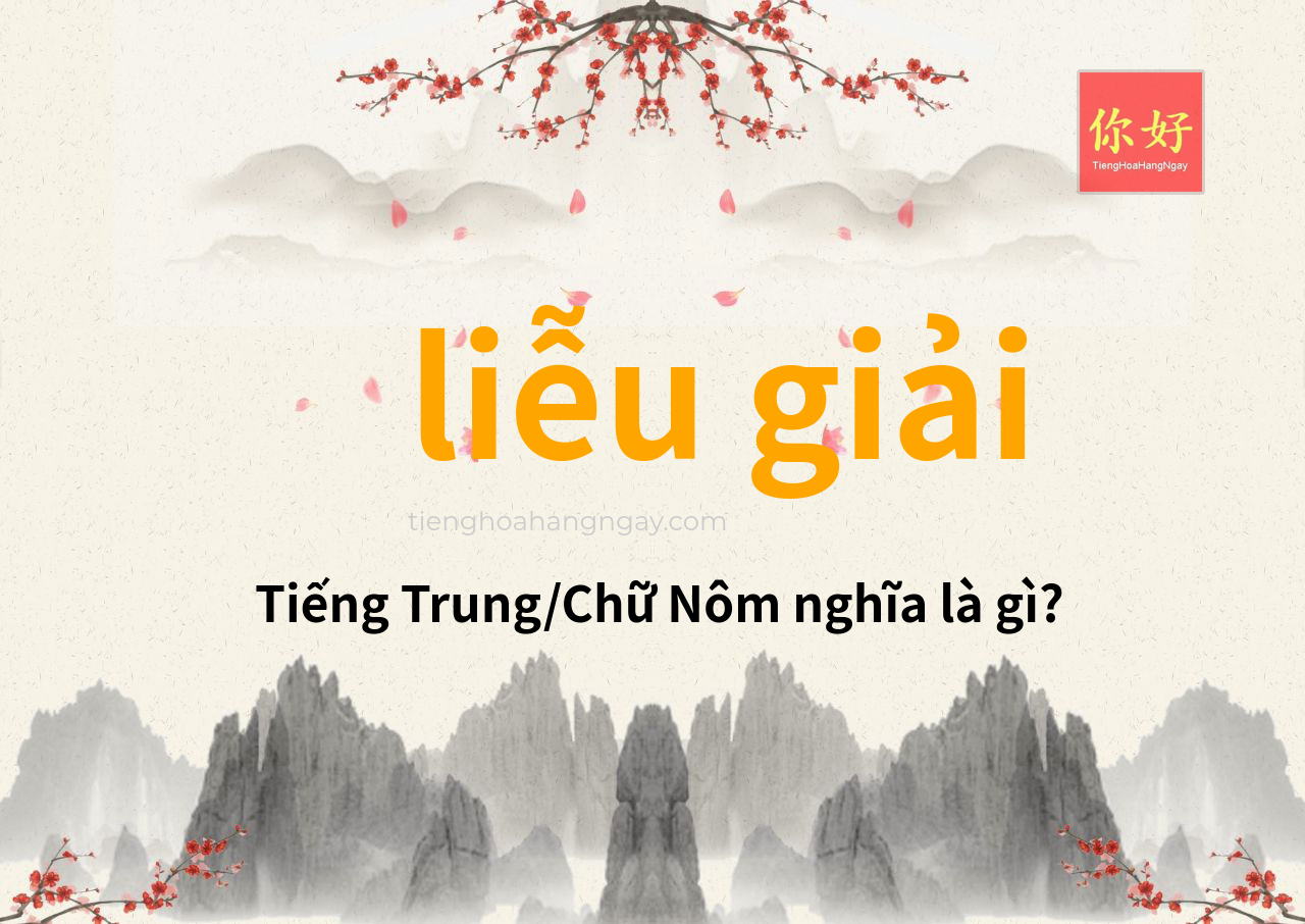 liễu giải tiếng Trung là gì?